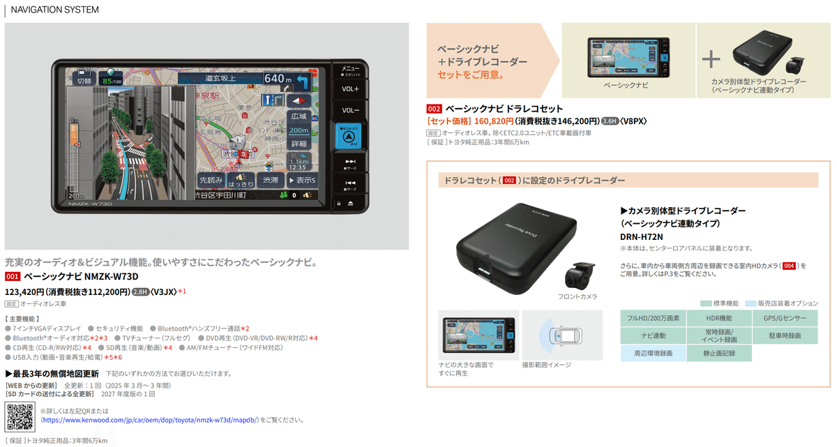 NMZK-W73D ダイハツ純正 2023年製 NMZK－W73D 未使用品 ダイハツ純正 ディーラー