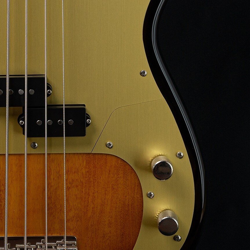 ジャズベース用アノダイズドピックガード 60s け Gold/Lotustorks