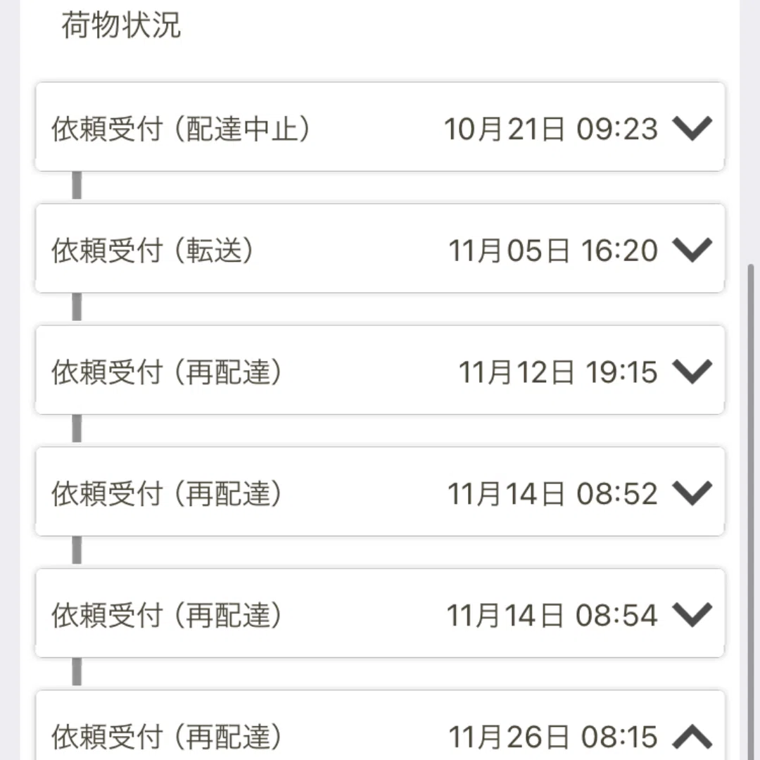 2024/12/01 彷徨う荷物【※注意喚起含む】｜モミ