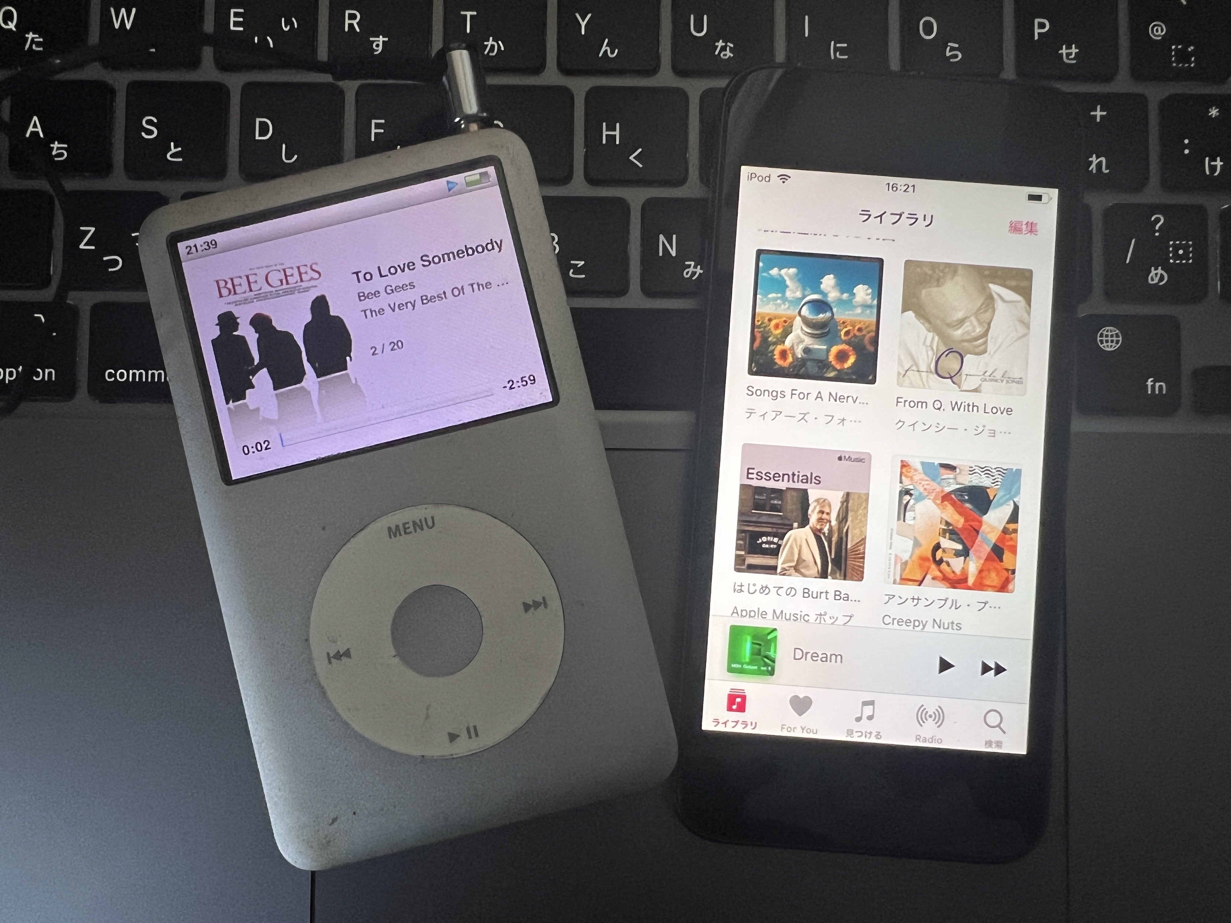 年末の小掃除：iPod touch(第6世代)、iPod classic (160GB)を