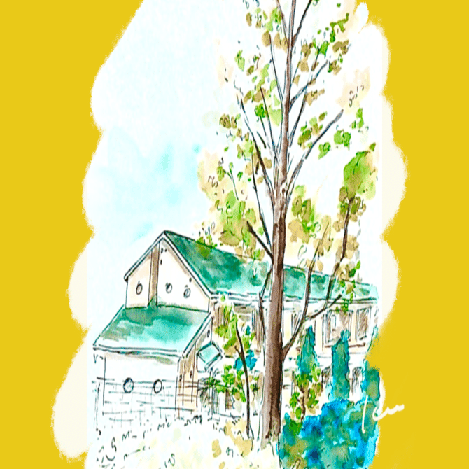 日常の中で見つけた自然たちをスケッチした【水彩画&ゆる解説動画