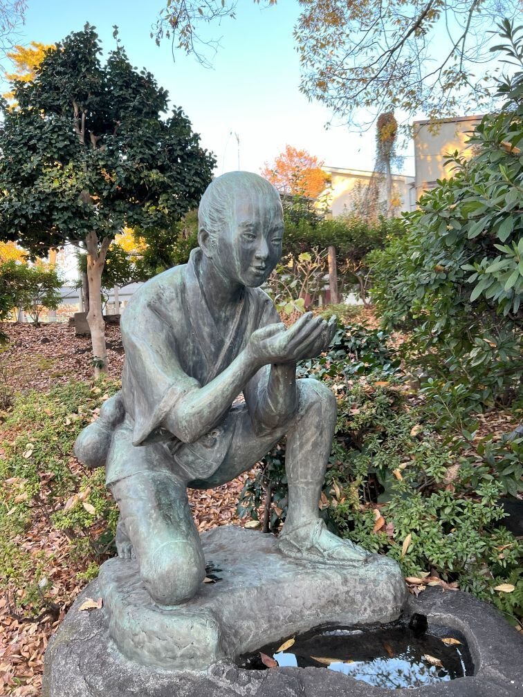 銅製養老乃瀧置物養老乃瀧伝説養老孝子伝説昔ばなし