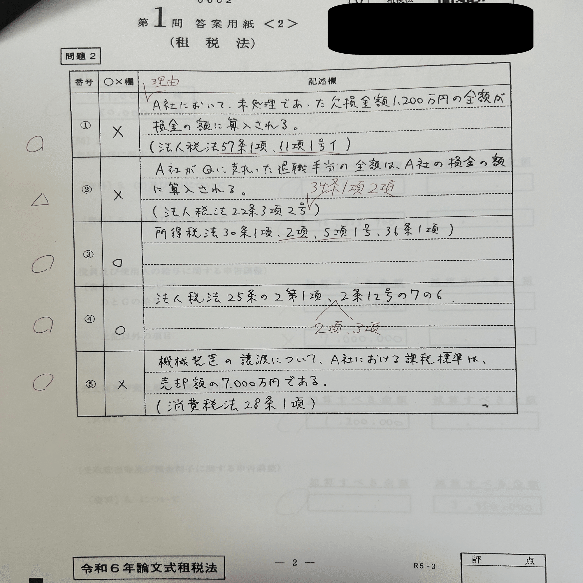 CPA 論文上級答案練習 令和6年 6科目全27回分 CPA 論文上級答案練習