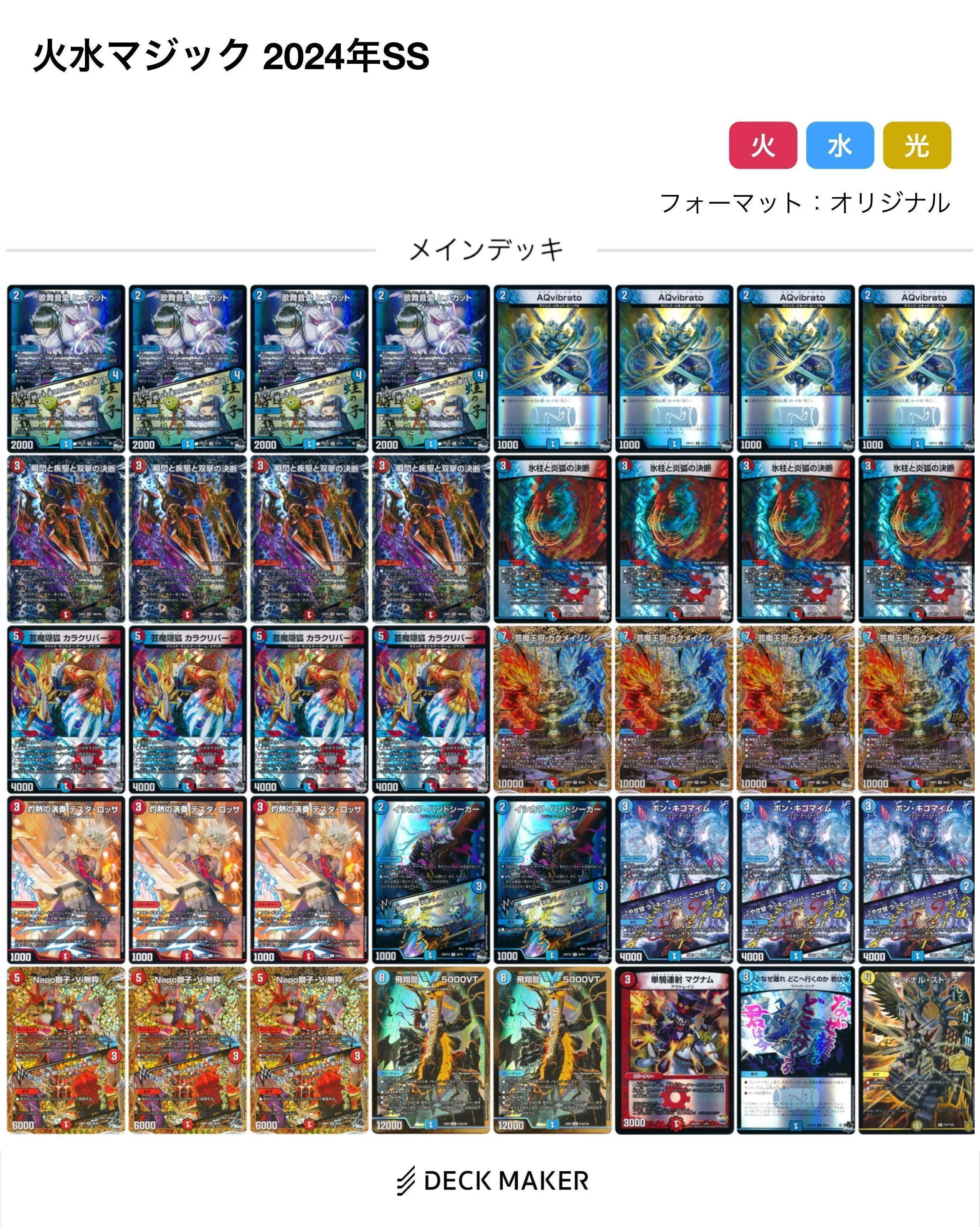 デッキ選択しくじり先生 デュエマAdvent Calendar2024 2日目｜のすけ