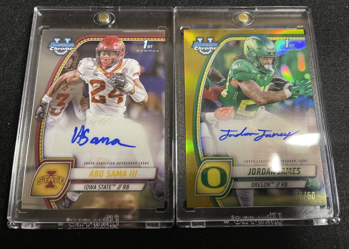 2024 BOWMAN CHROME UNIVERSITY FOOTBALL HOBBY開封結果｜mg