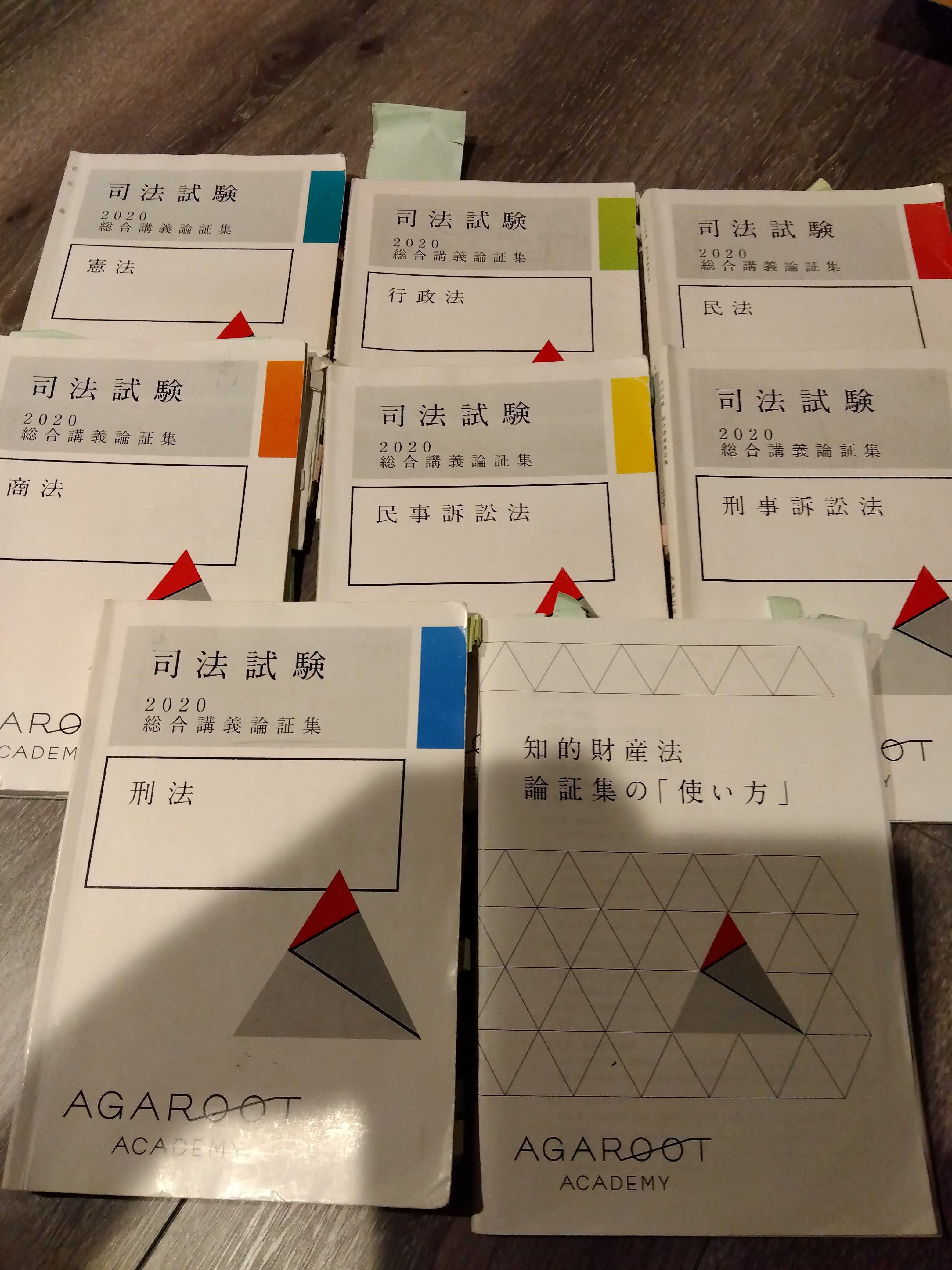 子持ち(4人)社会人合格者_予備＆司法試験合格までに使用した教材