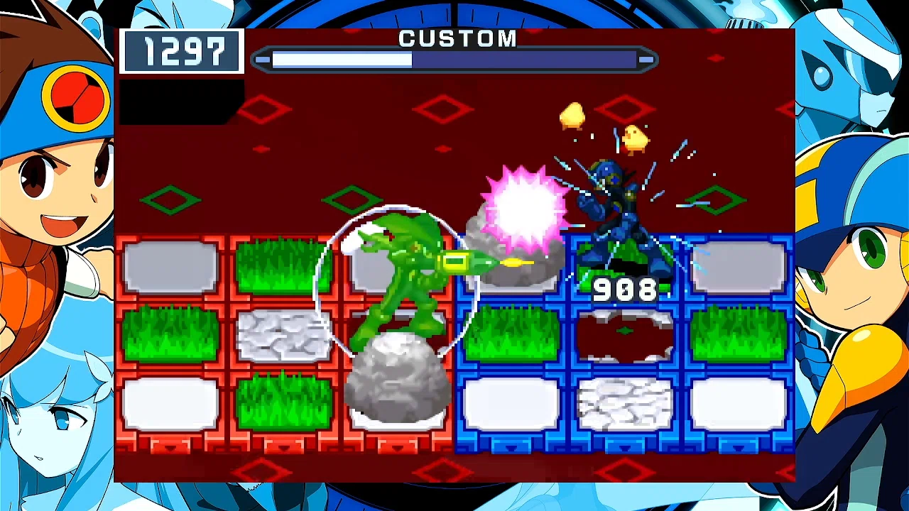 ロックマンエグゼ5（改造あり） 悪ゴールドフォルテクロスロックマン