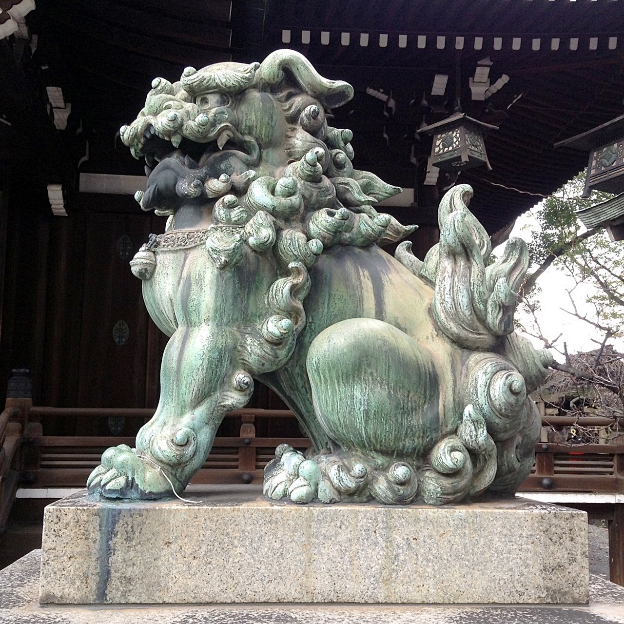 大阪市の神社と狛犬 ㉒住吉区 ④生根神社～日中戦争始まりの年に奉納
