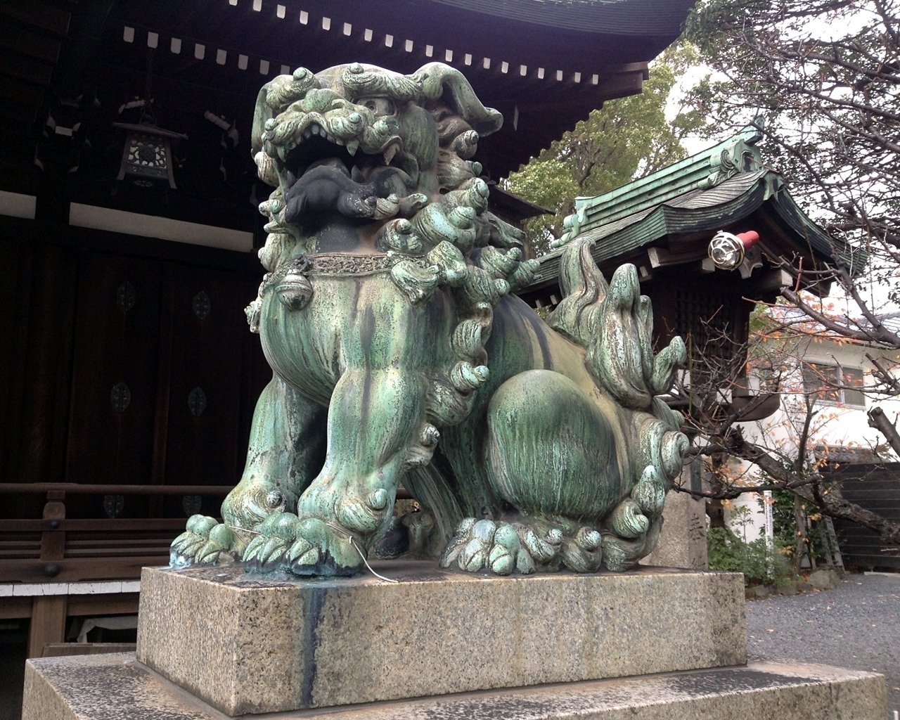 大阪市の神社と狛犬 ㉒住吉区 ④生根神社～日中戦争始まりの年に奉納