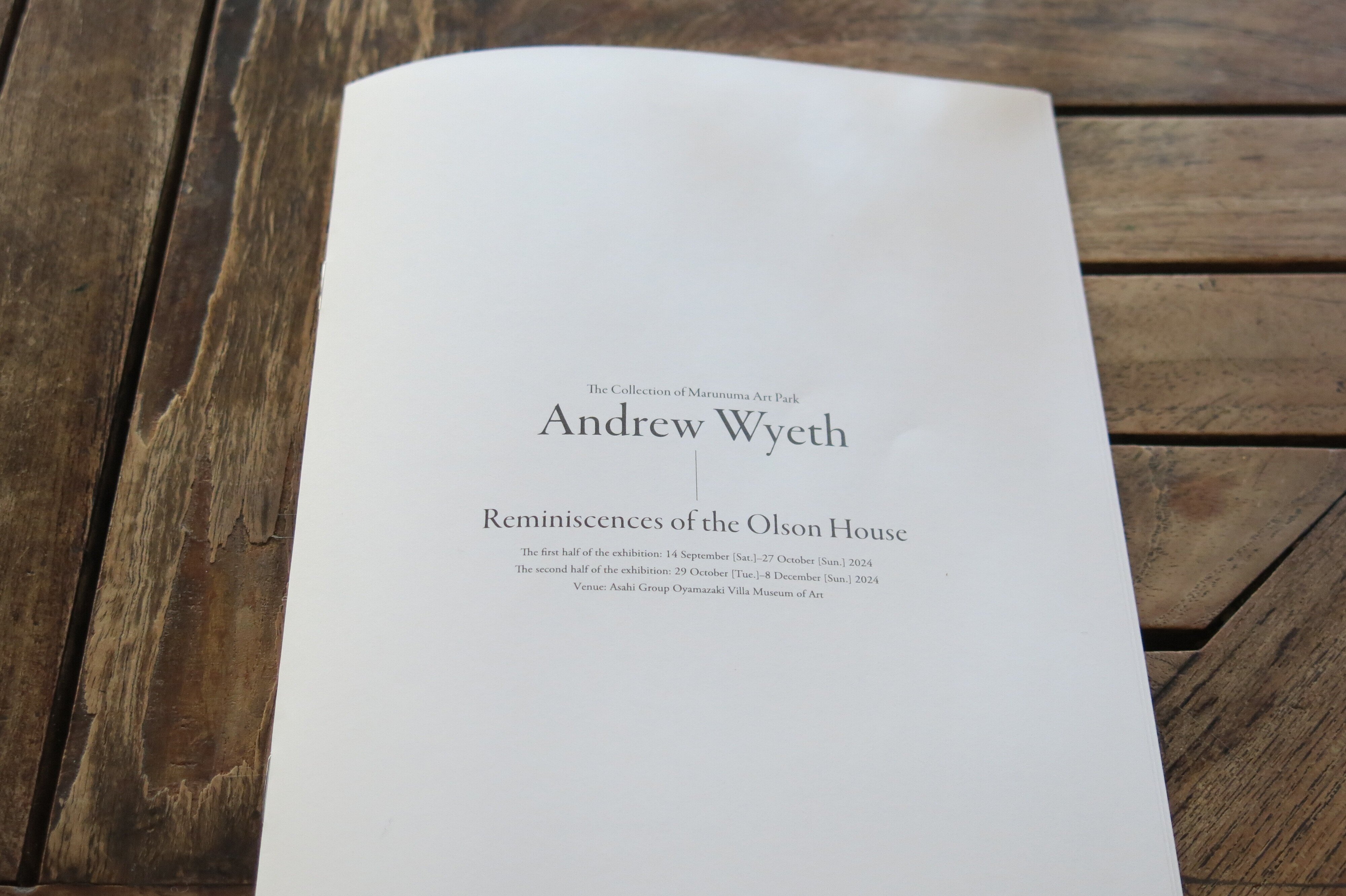 アンドリュー・ワイエス 北欧展カタログ Marunuma Art Park