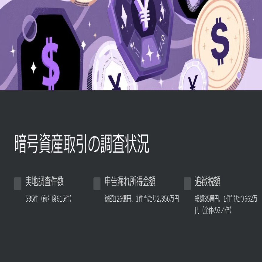 国税庁・暗号資産の税務調査、インターネット関係の税務調査（所得税・平成30・令和２～5事務年度）【AIを利用した調査】｜泉絢也・藤本剛平