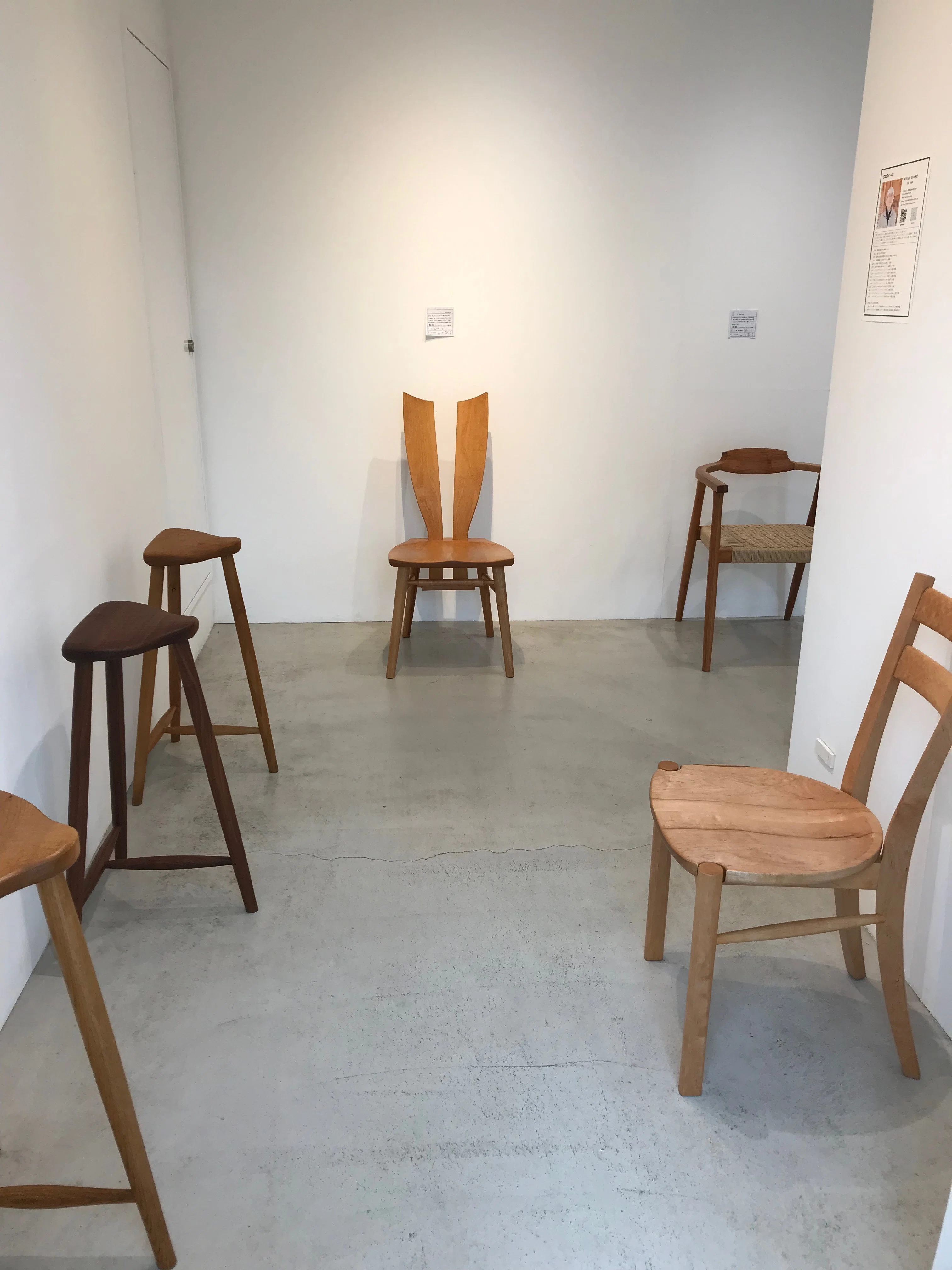 ありがとうございました おおば木匠『木の椅子展』｜8cho8ma gallery