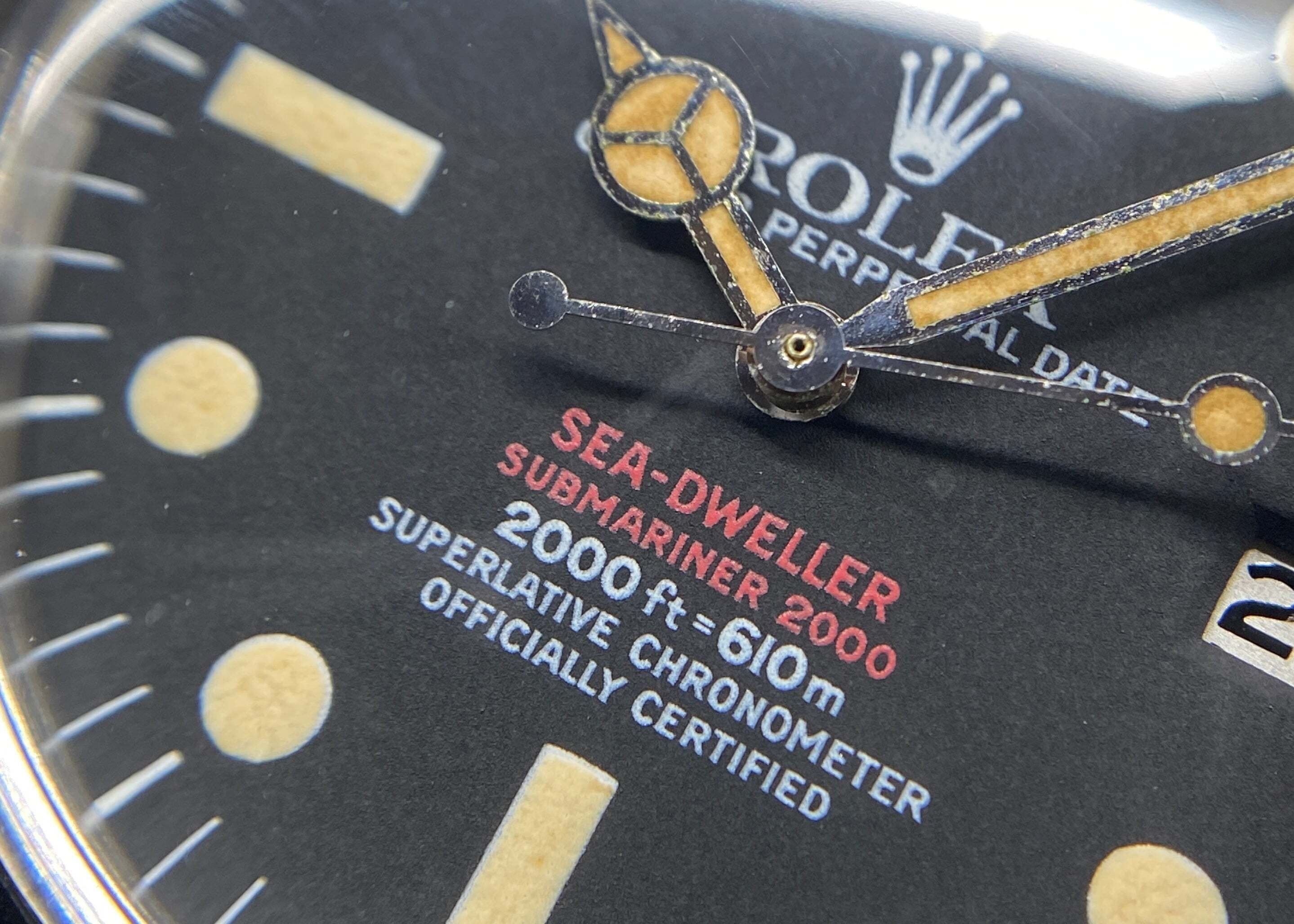 壁掛け ロレックス 希少 赤シード！ ロレックス シードウェラー 赤シード Ref.1665 1967年製 w-28013