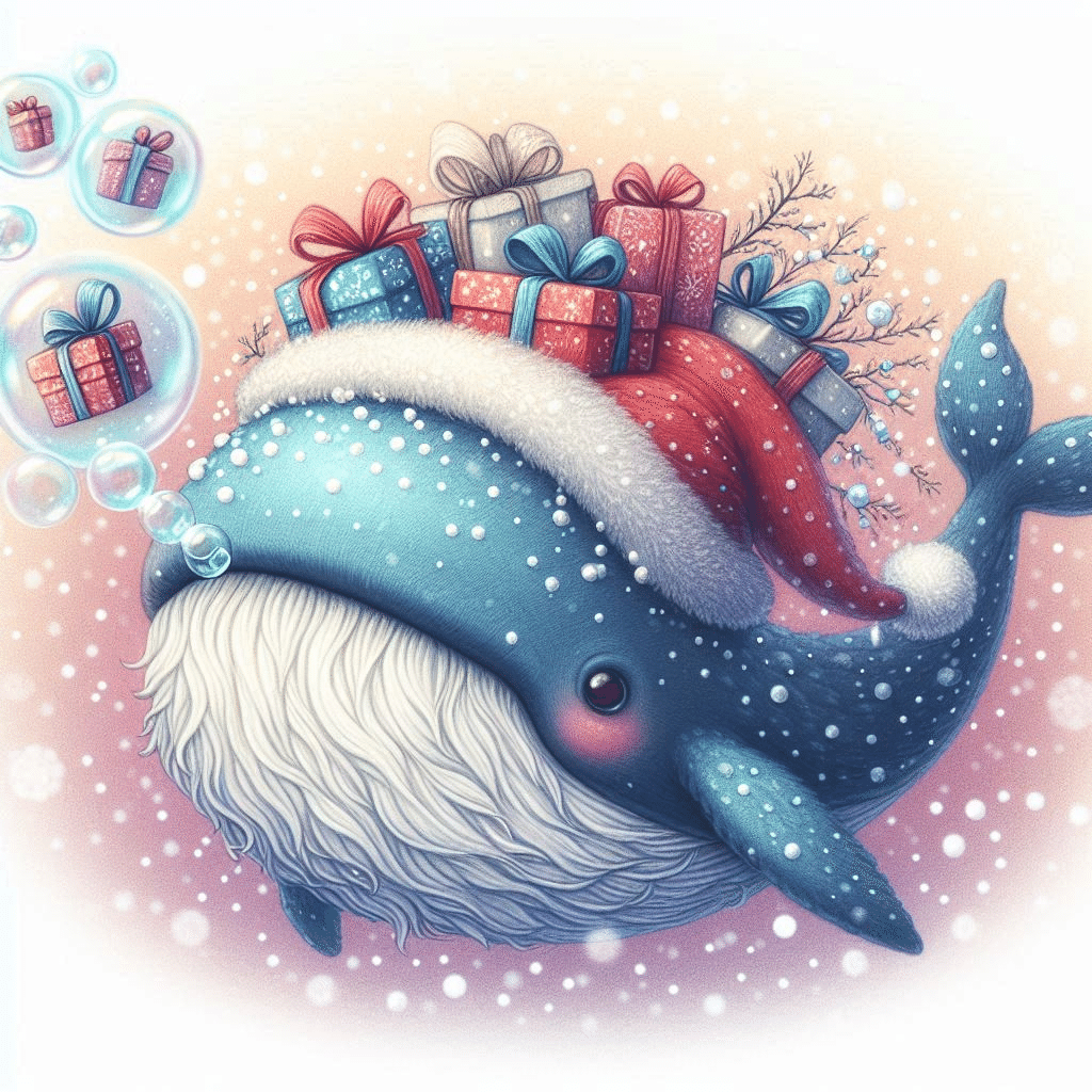 ピースフルクジラさんのイラスト原画◎