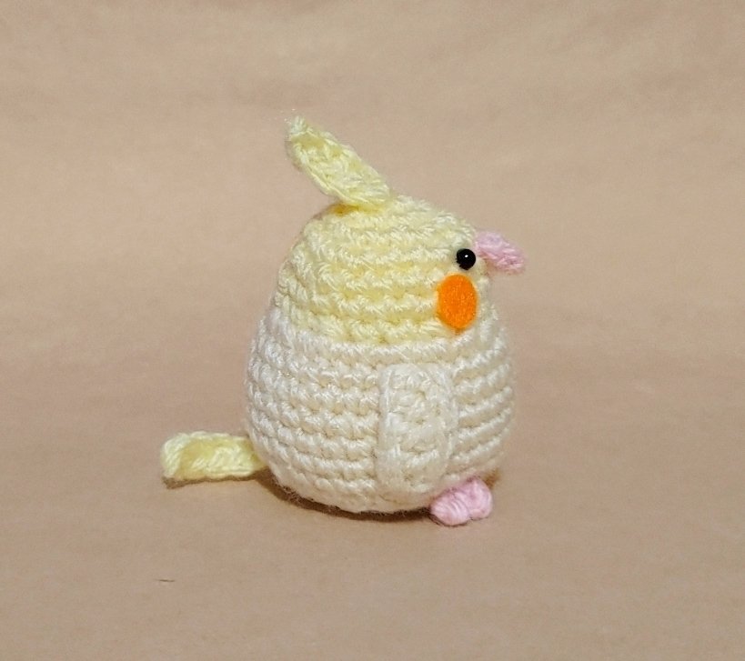 編み物】オカメインコのあみぐるみ｜Min