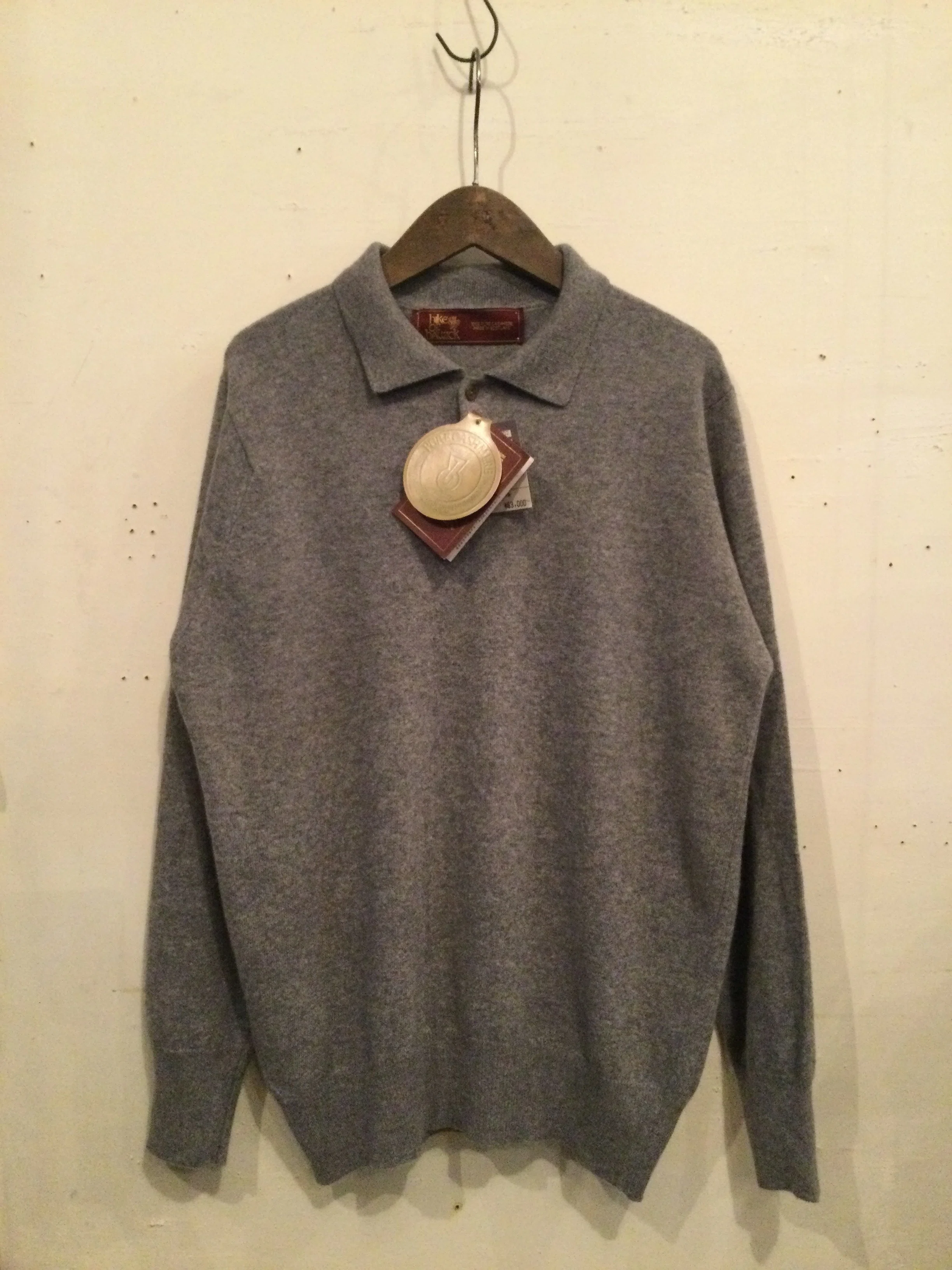 80s Hawick スコットランド製　カシミヤニット　XL 世界最高峰スコットランド『ホイコ』(HAWICK SCOTLAND) カシミヤ