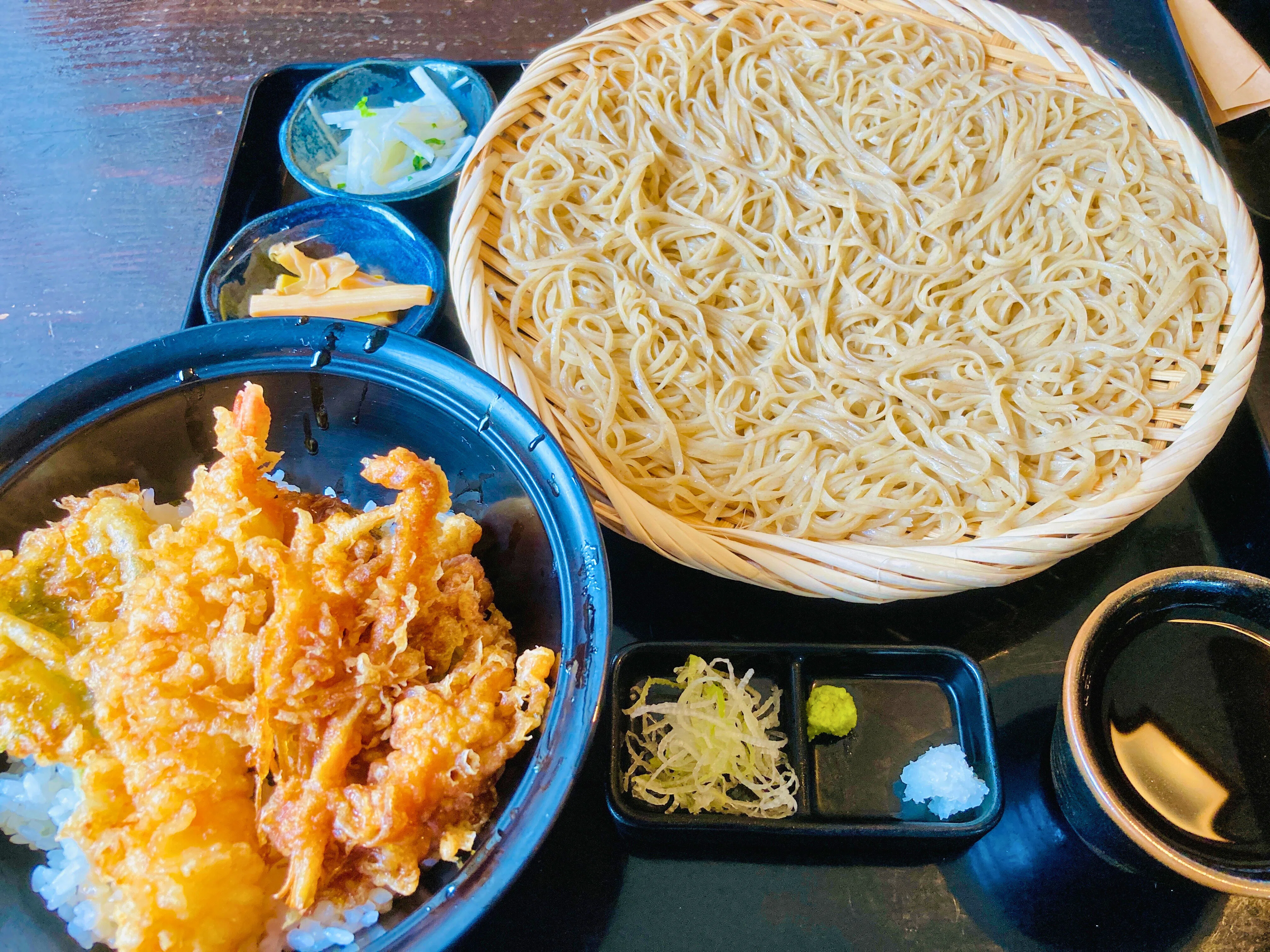 十勝屋本店 もり蕎麦野菜天丼／アドベントカレンダー#15｜R.project