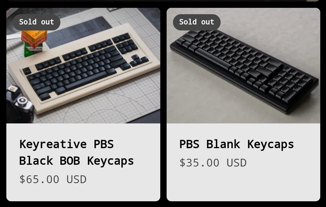 In Stock] PBS Blanks
