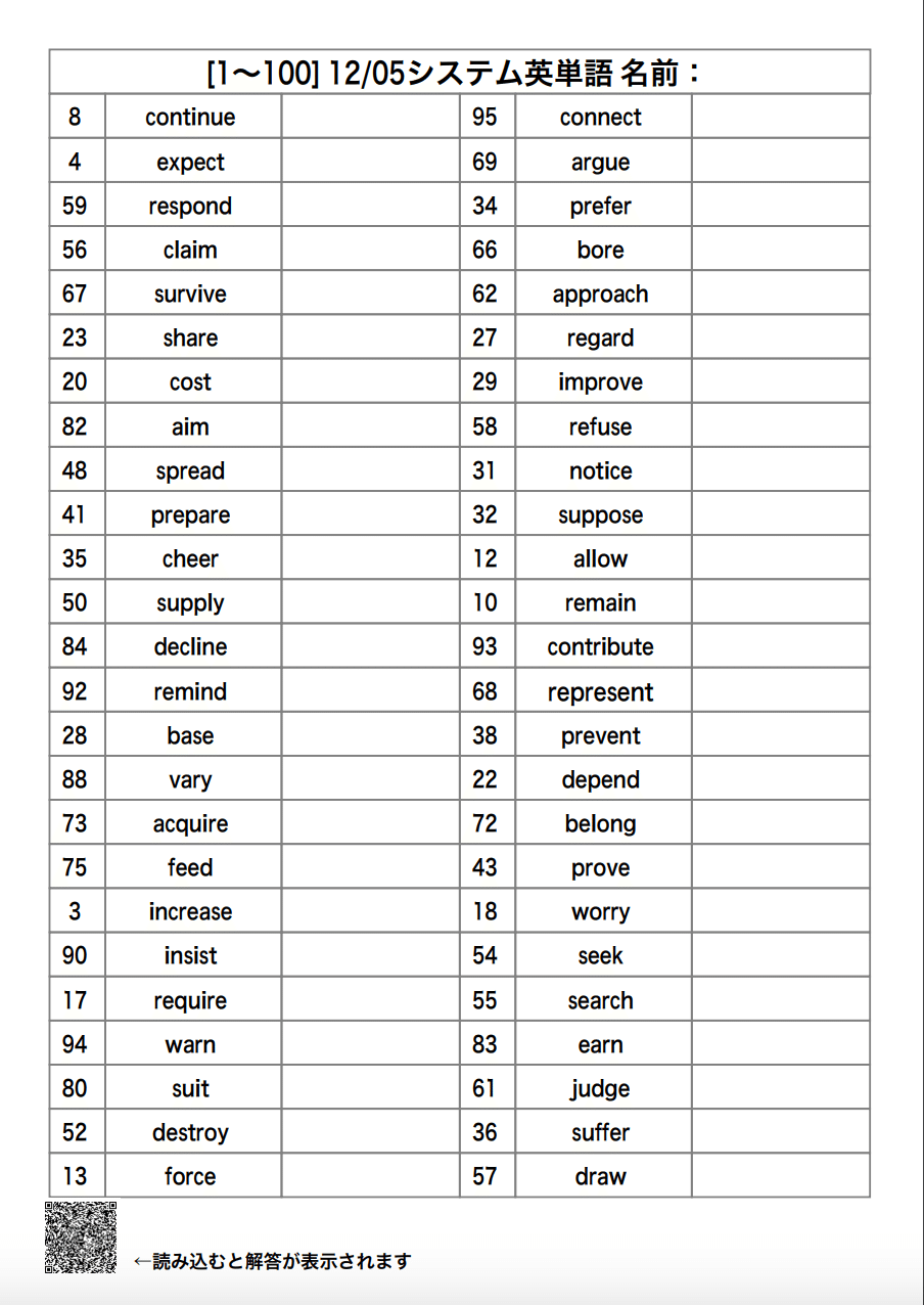 パソコン不要！】英単語テストメーカー｜受験英語対策を効率よく！個人