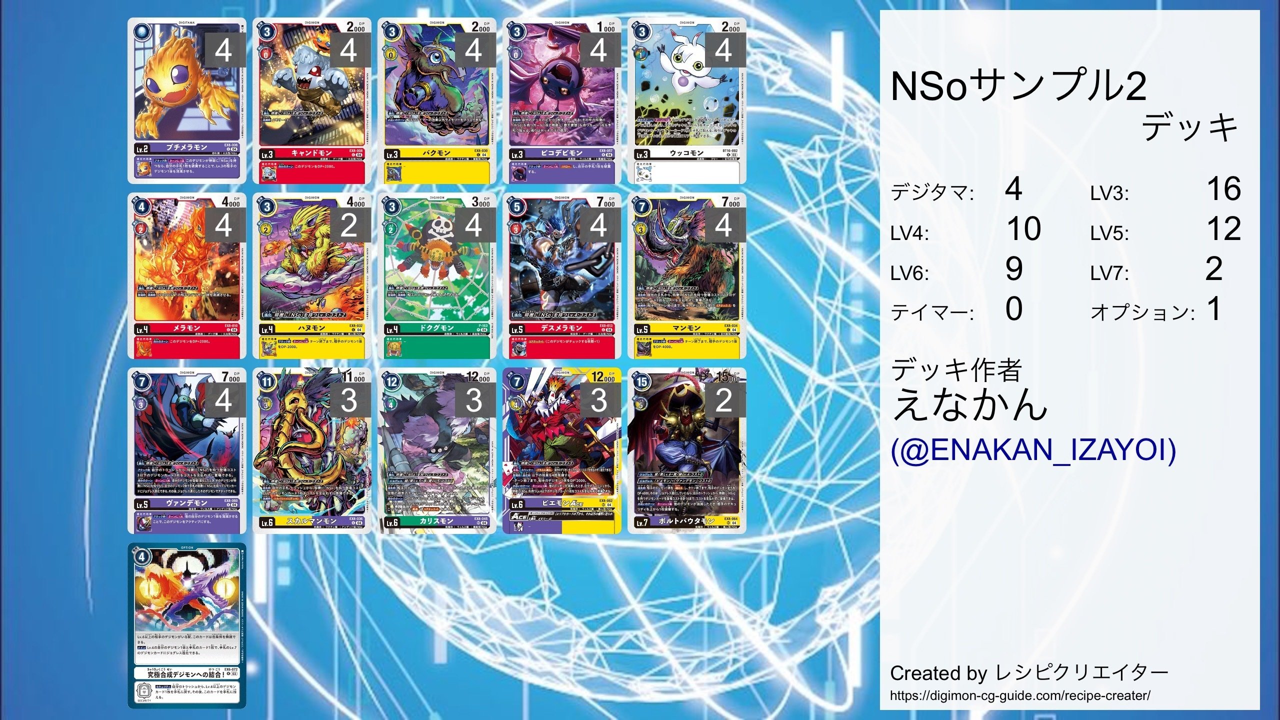 芸能人愛用のおすすめ最新情報 デジカ】EX08をザックリ触れてみる【NSo編】｜enakan_izayoi バトルスピリッツ