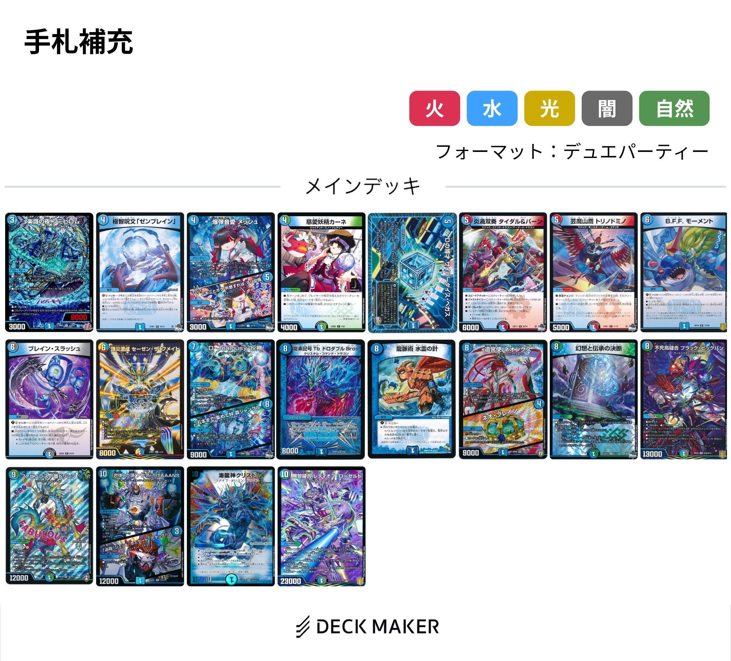 デュエパ】5c青単｜aranao