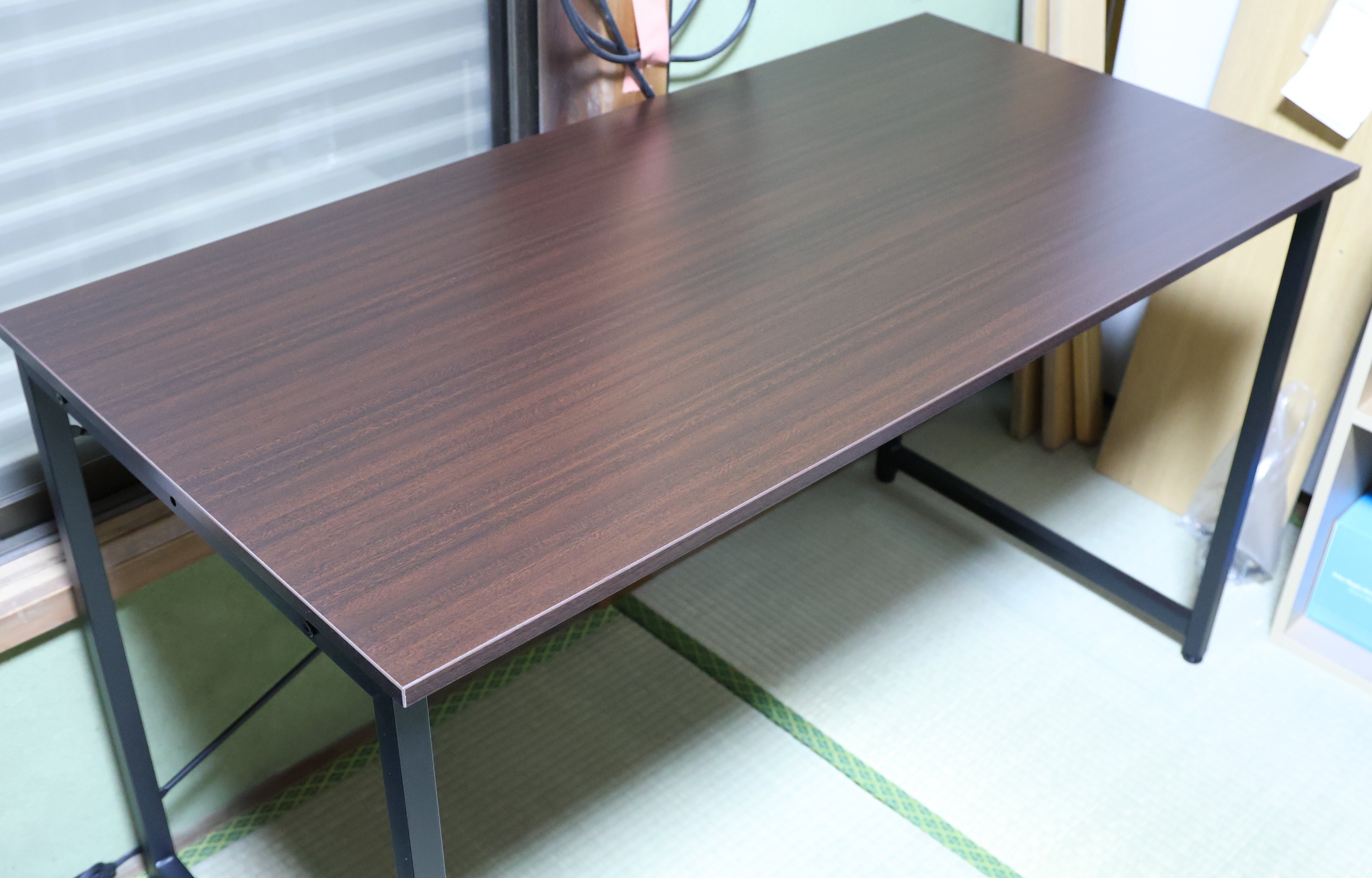 サンワダイレクト 幅140cm パソコンデスク ダークブラウン サンワ