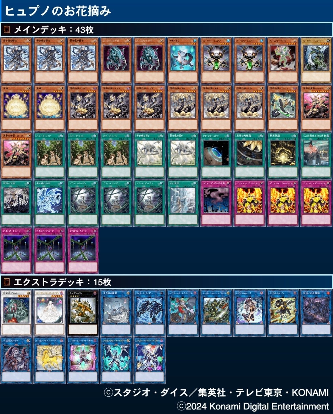 遊戯王 OCG 2024 年デッキ墓場｜どぶ