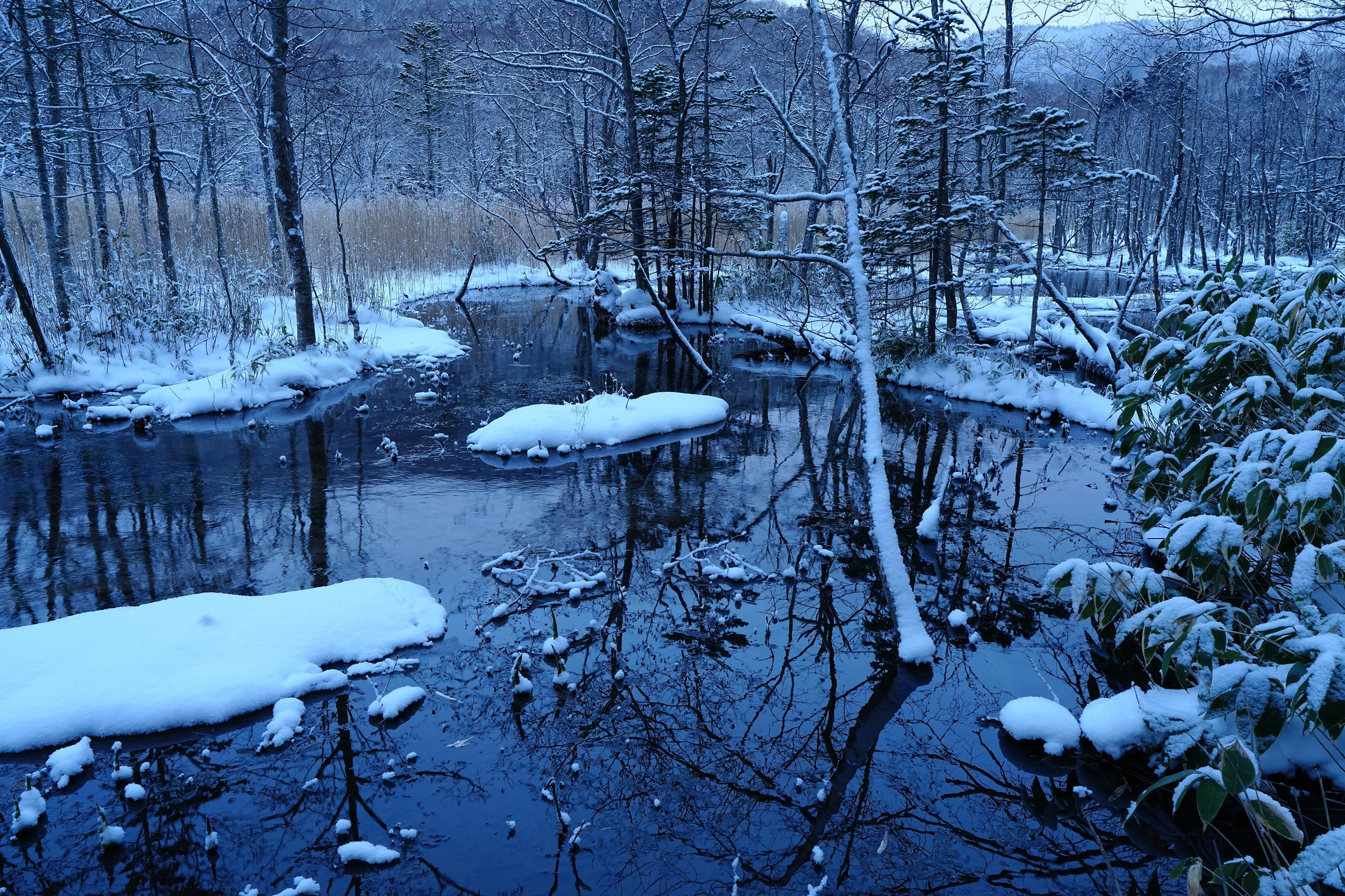 冬の支笏沼｜風景写真 四季の山旅