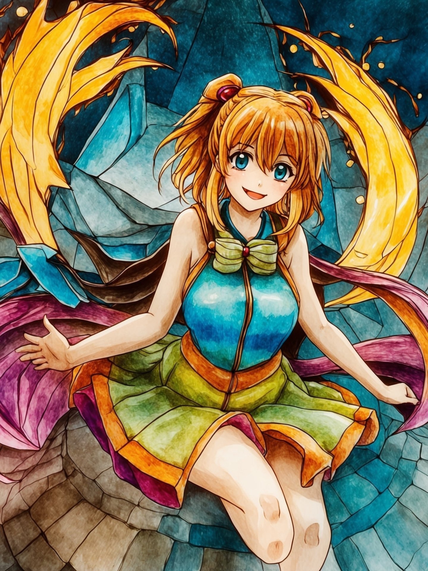 Leonardo.Aiは、抽象画を《可愛い系アニメキャラ》に変換してしまう