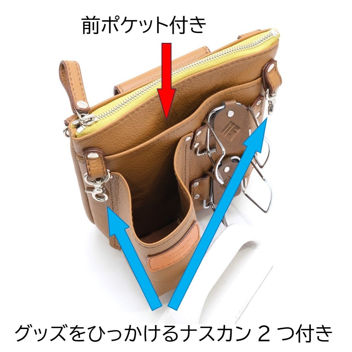 レザークラフト作品373～パークゴルフ・グラウンドゴルフポーチver3  