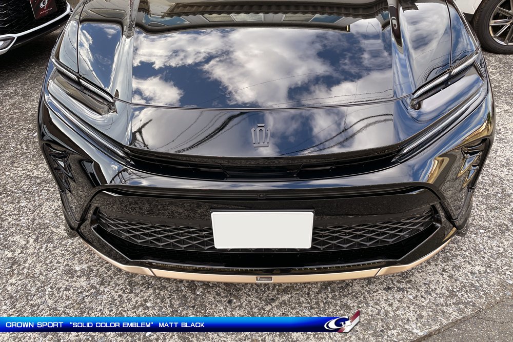トヨタ クラウンセダン スポーツ ブラッククロームエンブレム トヨタ H36 クラウン スポーツ（R5.11～）用 ブラック