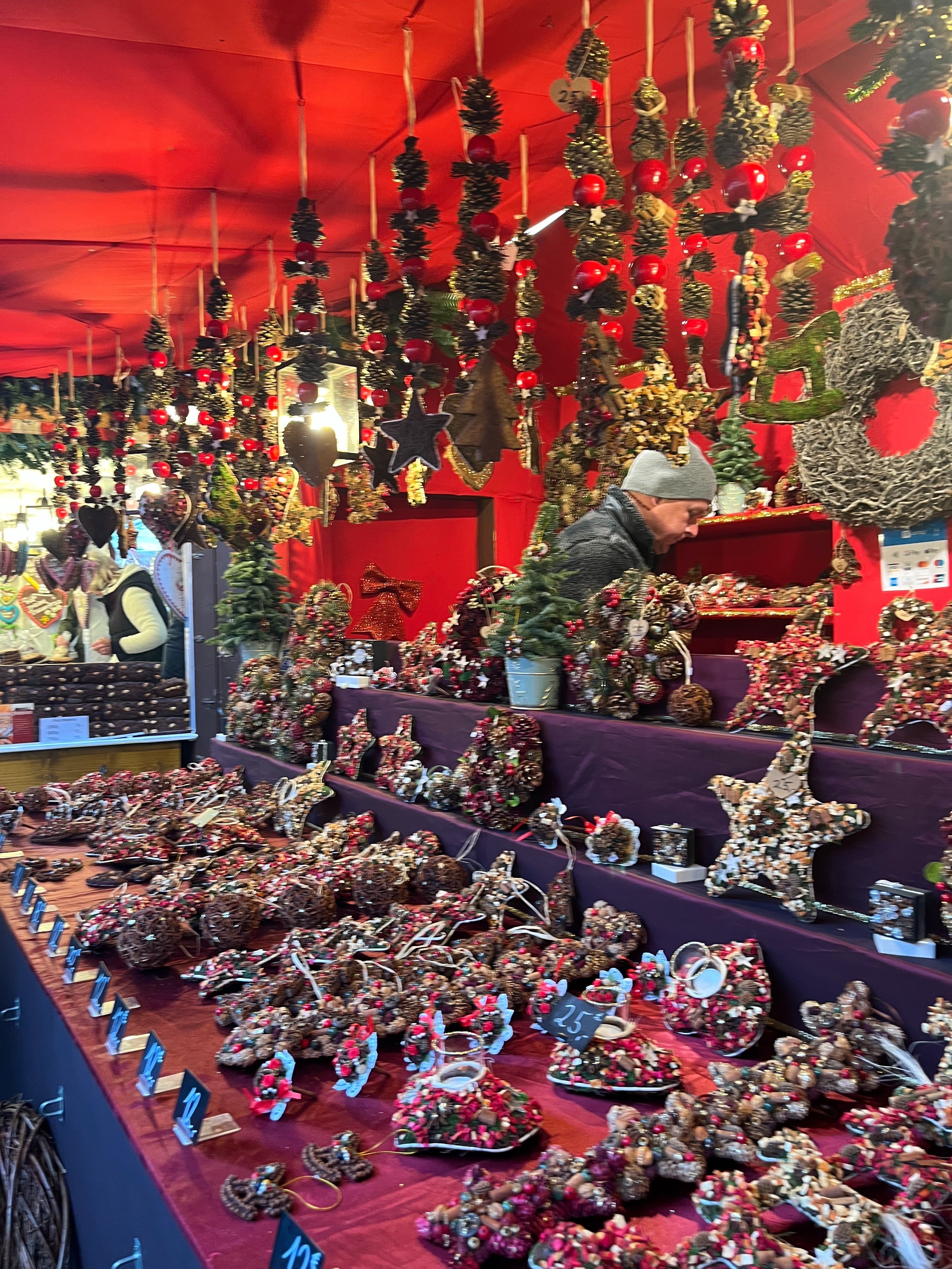 ドイツ　クリスマス村　ピューター　クリスマスオーナメント　5点 ドイツ クリスマス村 ピューター クリスマスオーナメント 5点