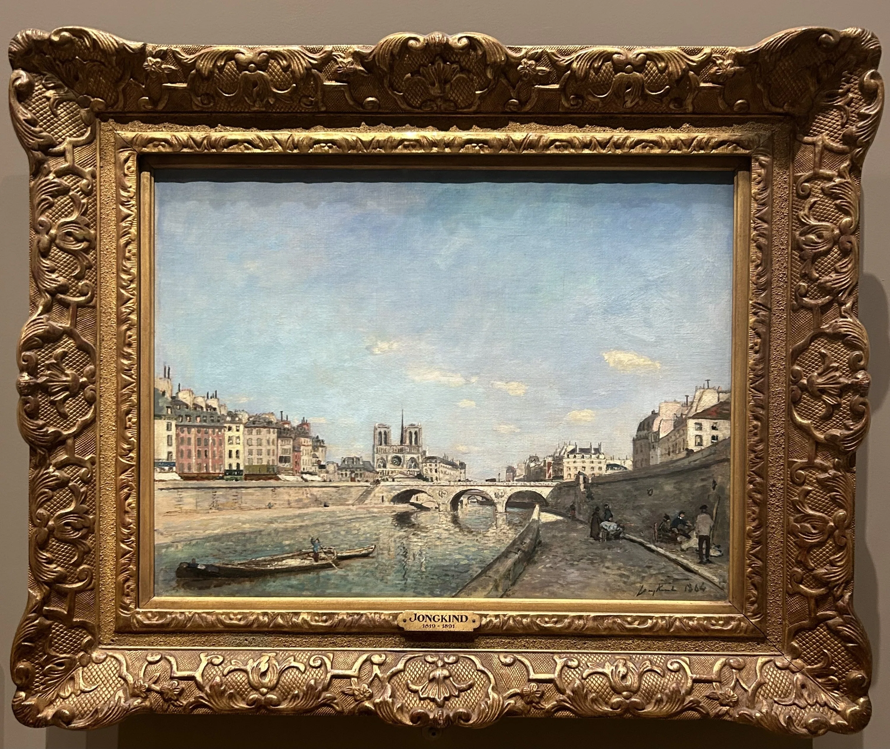 フランス パリ 路上画家 セーヌ川 ノートルダム 油彩画 2002 子供のためのオルセー美術館(160)パリに戻ってきた鐘の音/ノートルダム