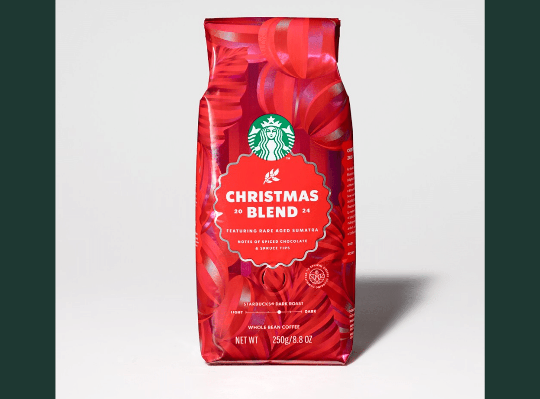 Starbucks Coffee - スタバ　クリスマスブレント　コーヒー豆×5 スタバのコーヒー豆】クリスマスブレンドの味やおすすめの飲み方