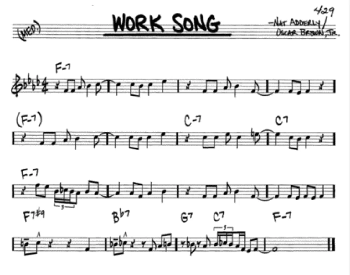 セッション定番曲その149：Work Song by Nat Adderley｜Kohji Yoshida