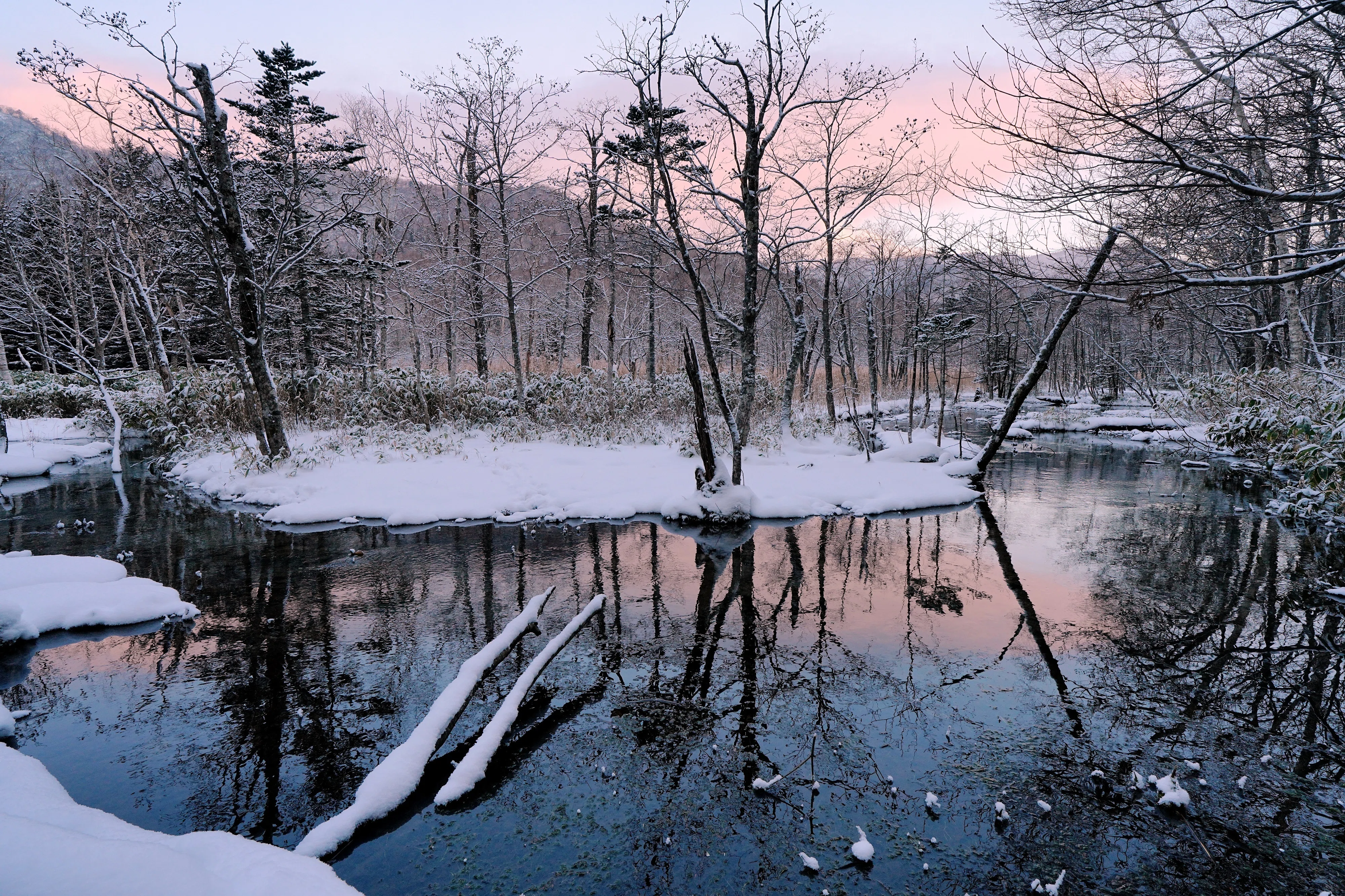 冬の支笏沼｜風景写真 四季の山旅