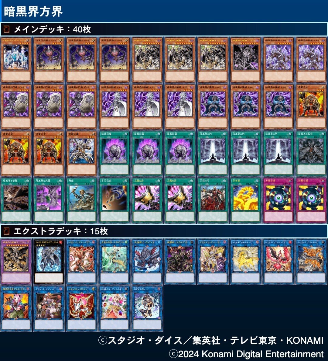 送料無料◆2024新品  デッキ提案「暗黒界方界インディオラループ」｜XANADU 遊戯王OCG デュエルモンスターズ