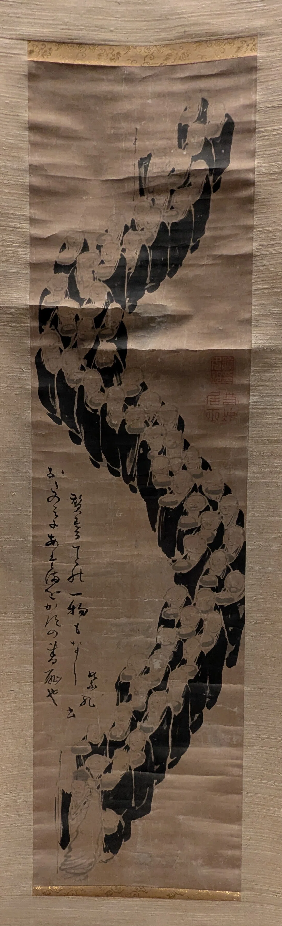 ☆伊藤正一☆「 紅葉の円山公園」　F3号サイズ　新品！ 京都の嵐山に舞い降りた奇跡!! 伊藤若冲の激レアな巻物が世界初公開