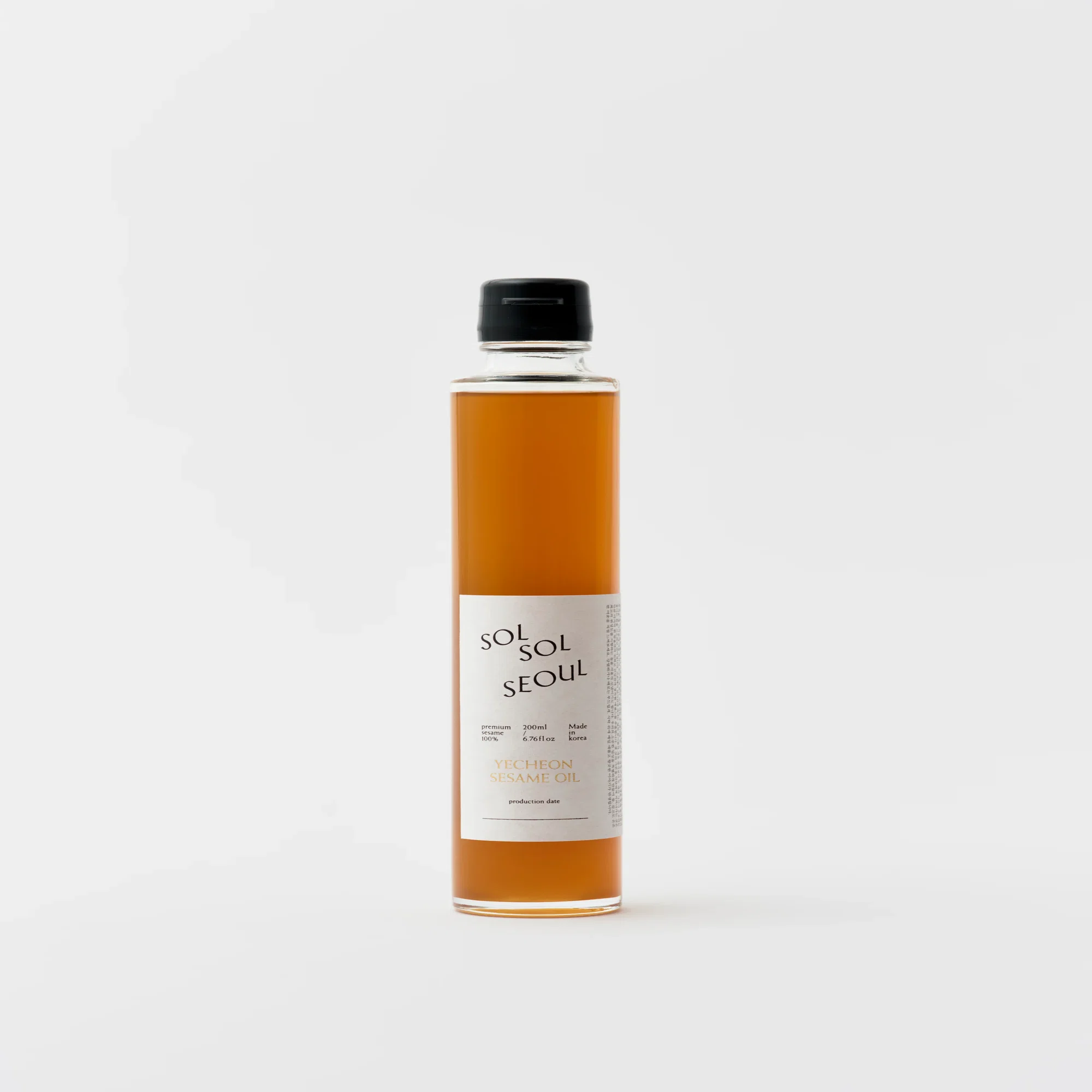 SOLSOLSEOUL SESAME OIL 200ml 3本セット 最 安値食品・飲料・酒