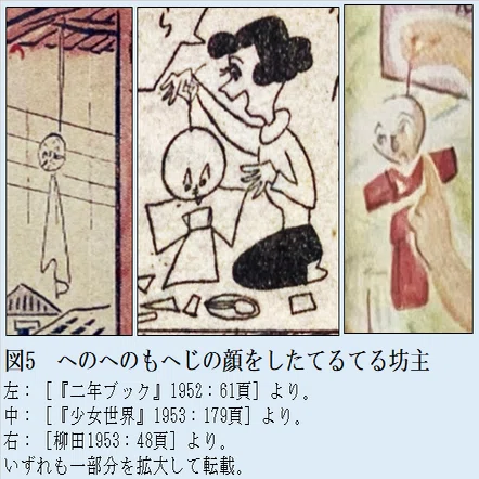 昭和20年代のてるてる坊主（前編）——姿かたち・目鼻・文字をめぐって