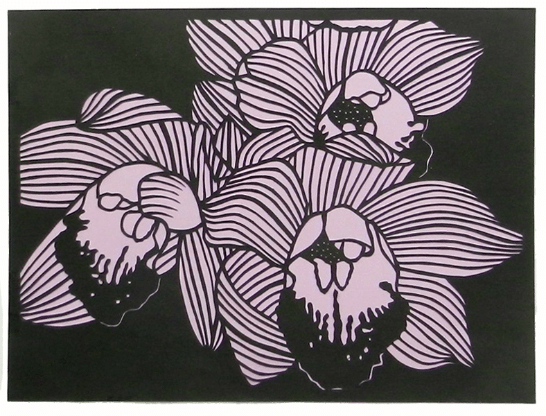 切り絵 花一輪｜hiro@moriken