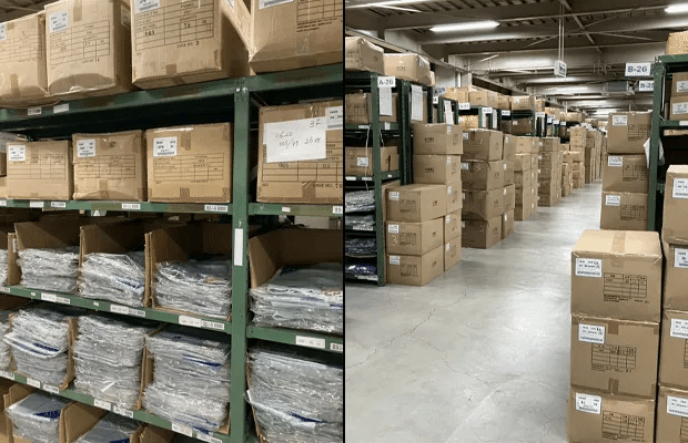 アイトス　在庫管理エリア｜空調服EFウェア専門店ユニアカ