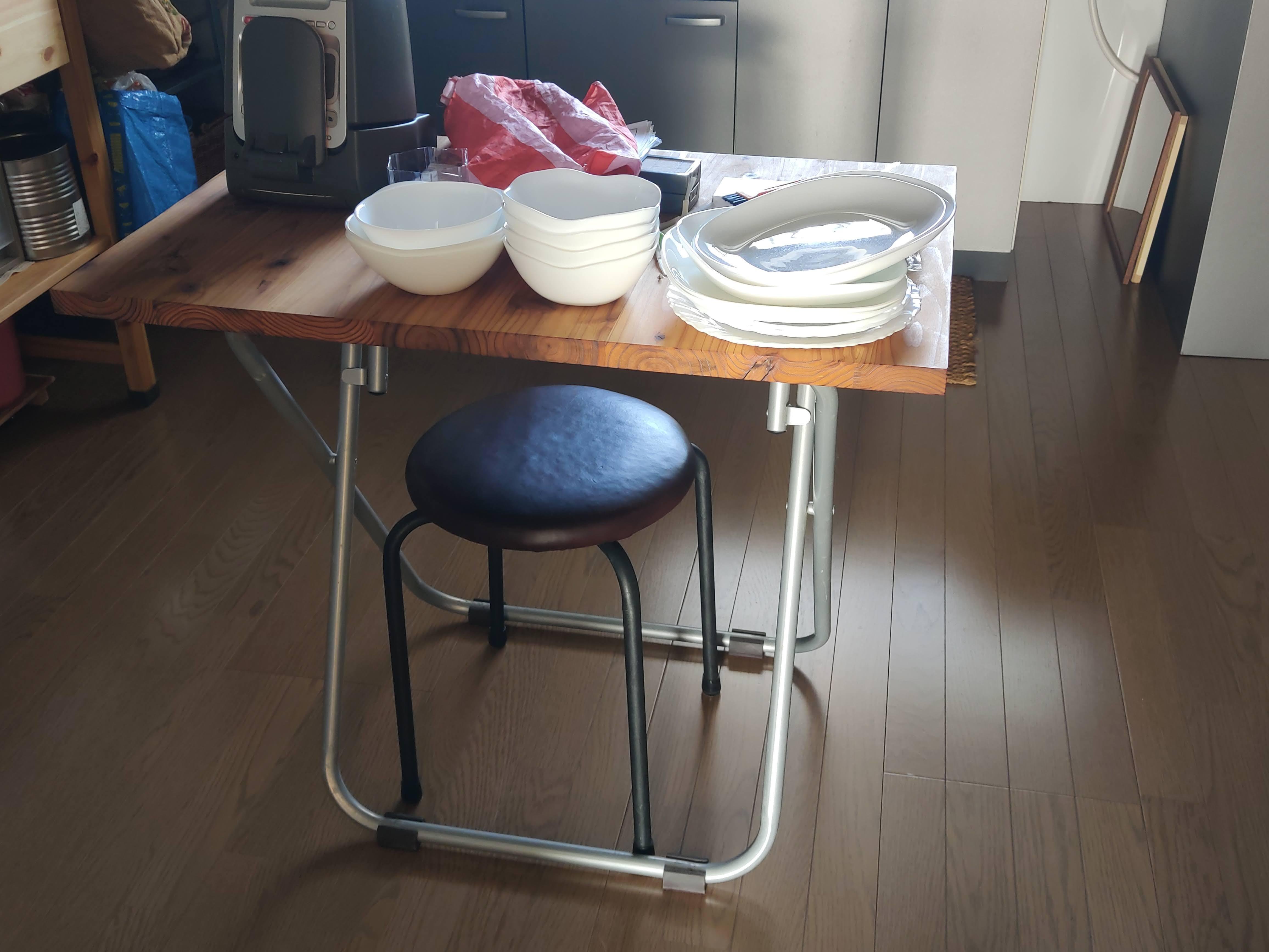 折りたたみテーブルラプター塗装