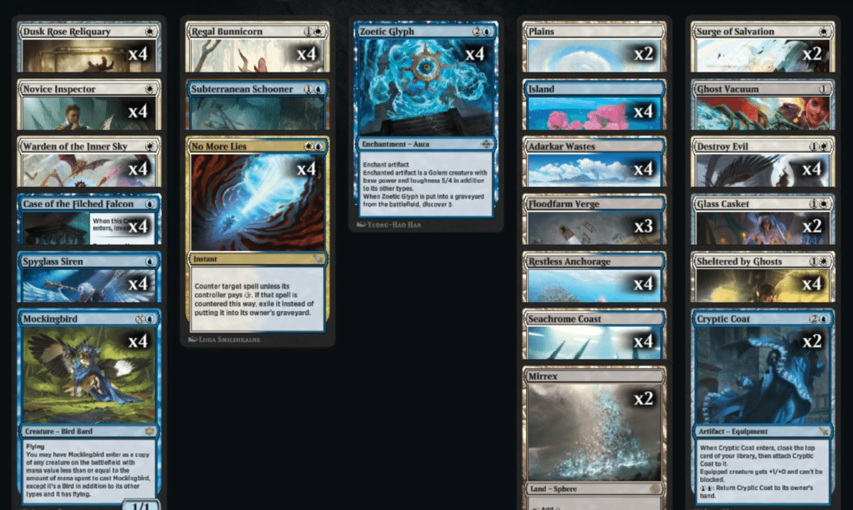 mtgスタンダード デッキ パーツ アゾリウス スタン神 「アゾリウスアグロ」デッキ解説|yoshiky