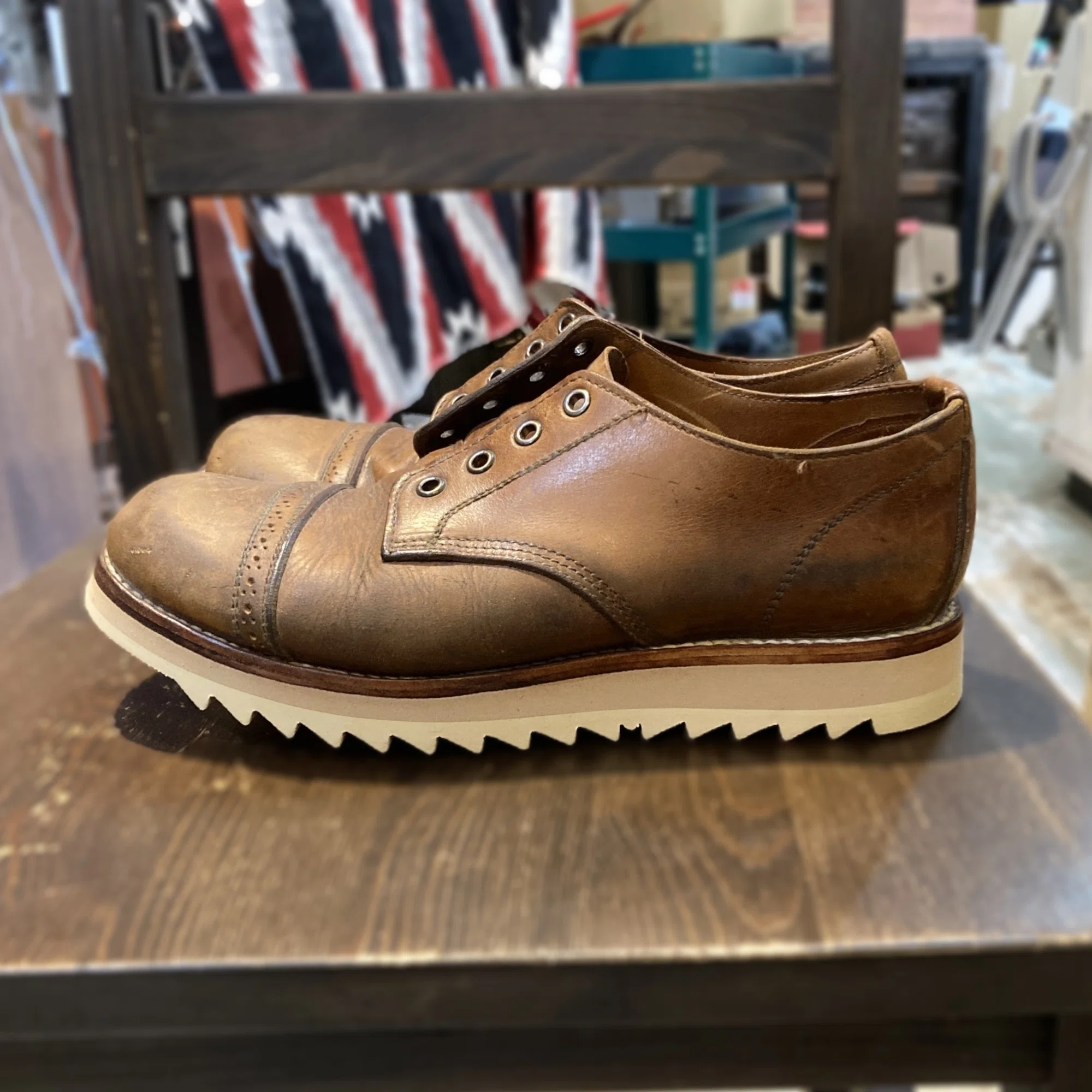 Resole/Sole Custom] PISTOLERO OX Shoes｜CREA Repair & Handcrafts/roca