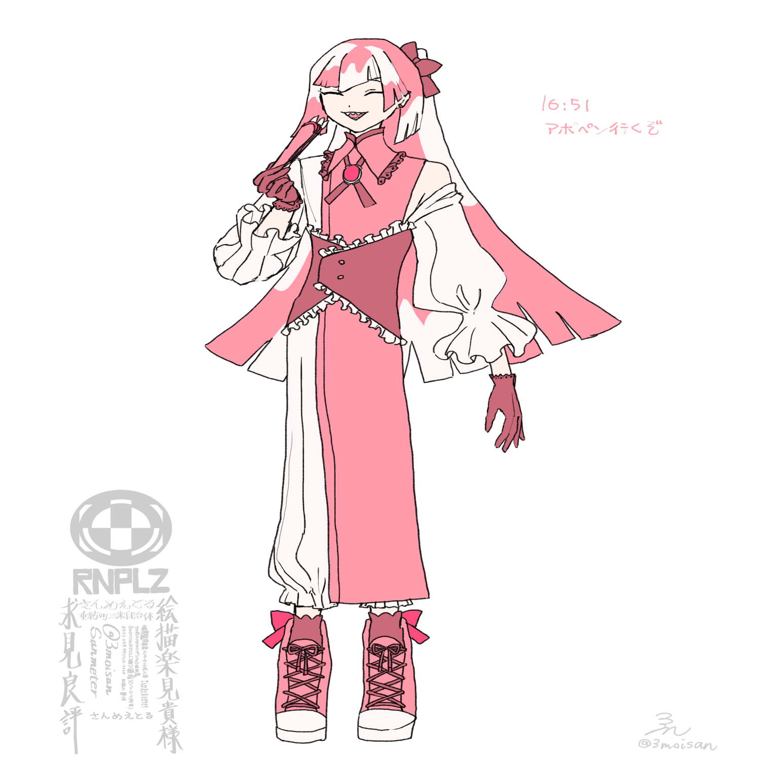 長髪男を作るぞ2024｜さんめえとる@skeb依頼募集中❗️