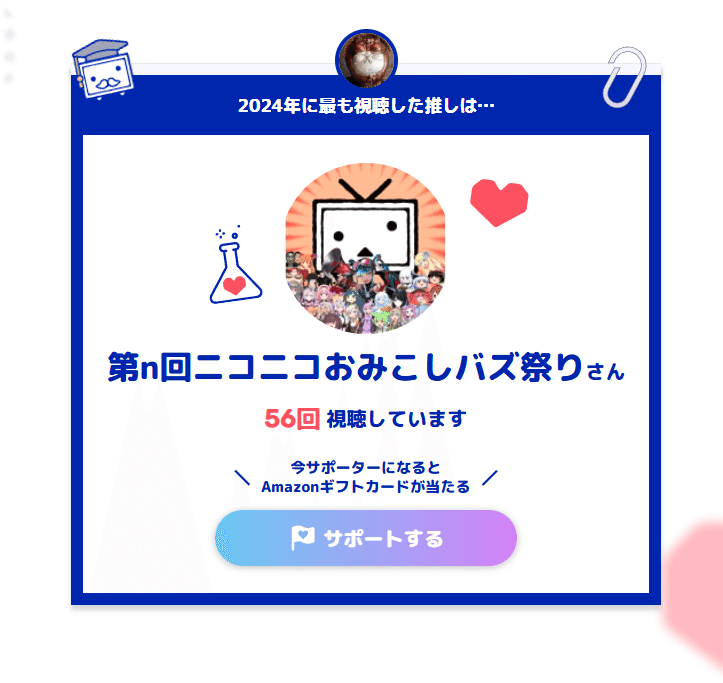 ニコニコshopさん専用 ニコニコ動画18周年。なんか、18周年になって執念が取れたわ。｜ジョウケン