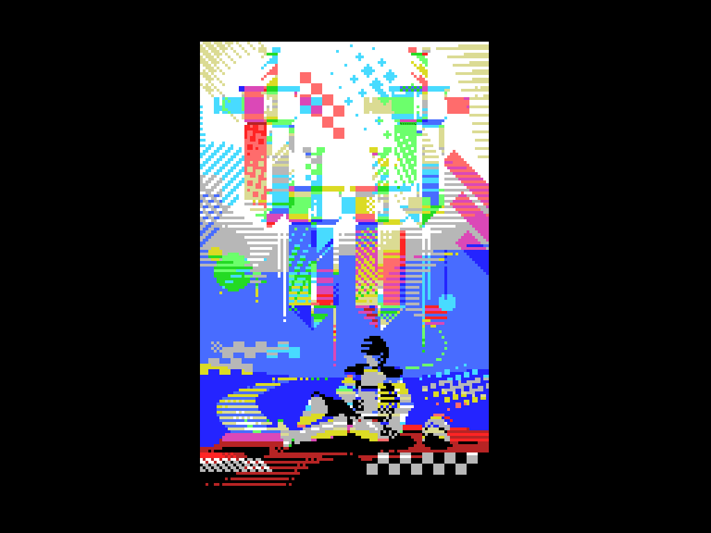 絵画 M2D GAM ART レトロゲーム機の制約に則ったドット絵を描く（MSX SCREEN2）｜Rui8bit