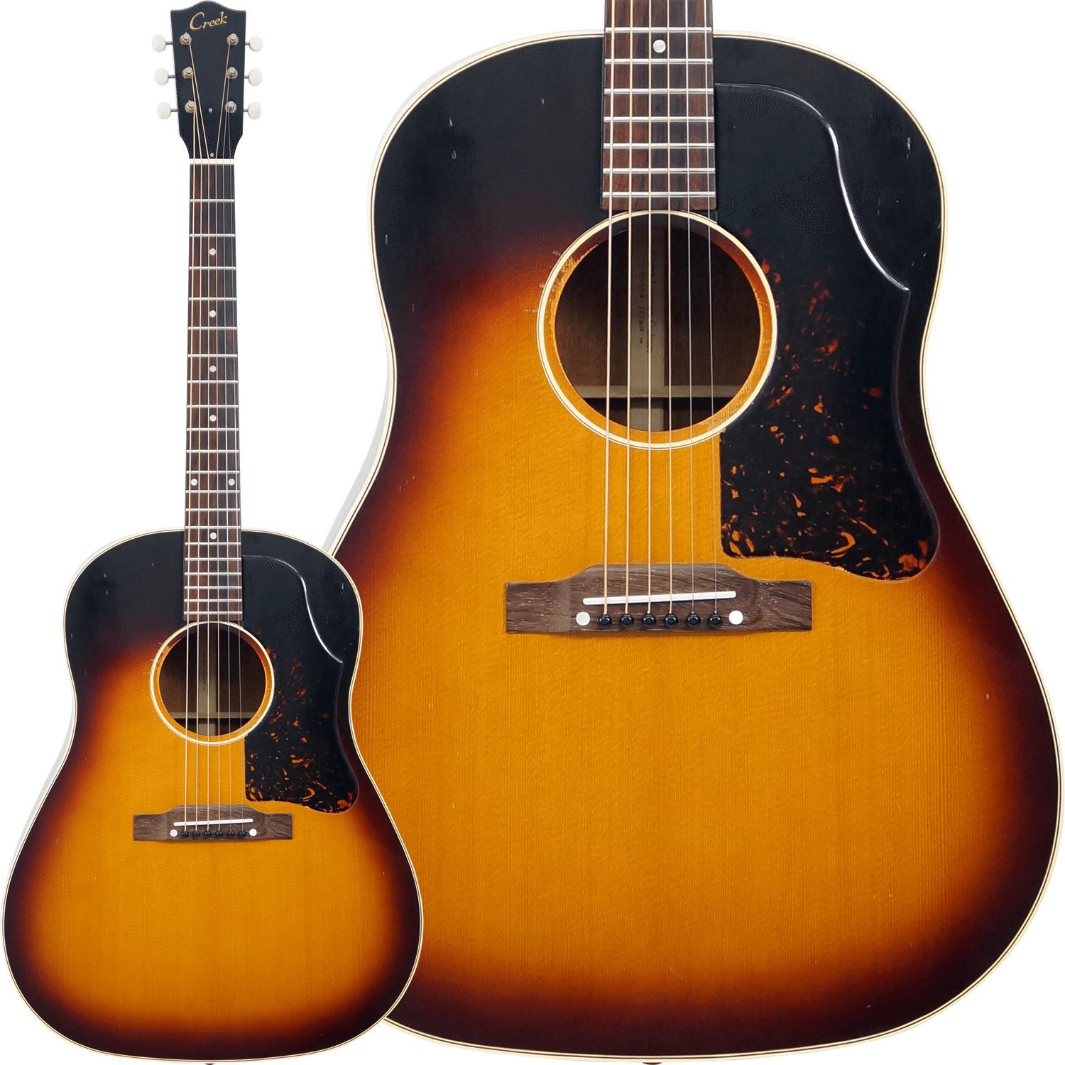 特選中古品！ハカランダ指板を採用したJ-45スタイル「Creek CJFG1957