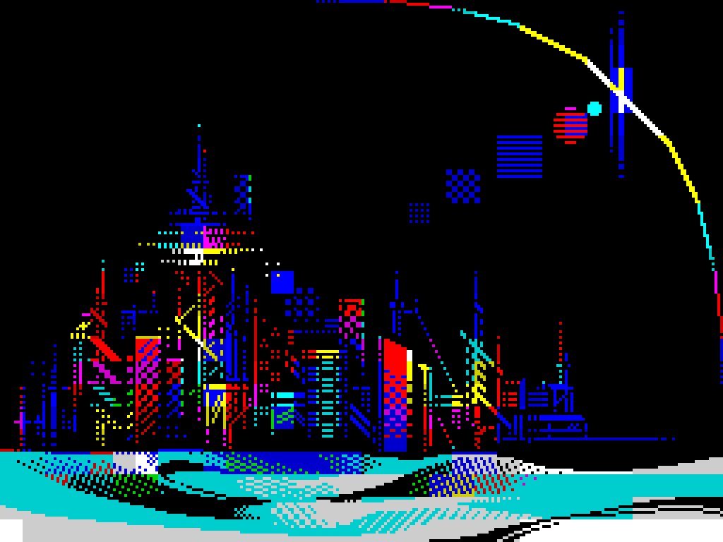絵画 M2D GAM ART レトロゲーム機の制約に則ったドット絵を描く（MSX SCREEN2